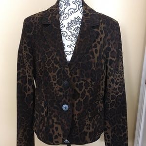 Charles Gray Leopard Jacket XL Great Condition